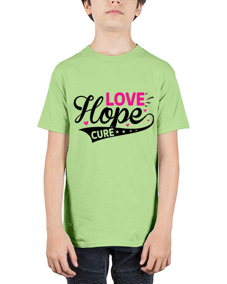 Love Hope Cure 14# - breast cancer - Youth Tee Unisex