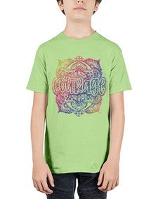 Mandala Courage Rainbow Glitter 758# - mandala - Youth Tee Unisex