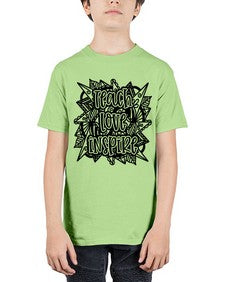 Mandala Teach Love Inspire 763# - mandala - Youth Tee Unisex