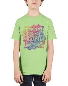 Mandala Wisdom Rainbow Glitter 764# - mandala - Youth Tee Unisex