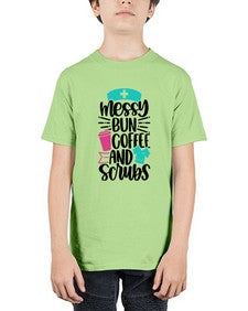 Messy Bun Coffee And Style Style 1097# - nurse - Youth Tee Unisex