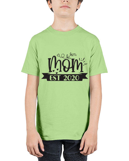 Mom est 406# - pregnancy - Youth Tee Unisex