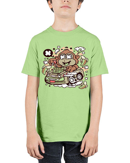 Monkey Hotrod - monkey - Youth Tee Unisex