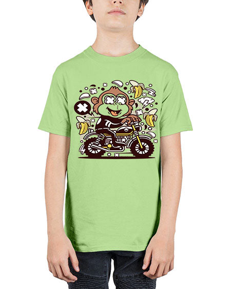 Monkey Motocrosser - monkey - Youth Tee Unisex