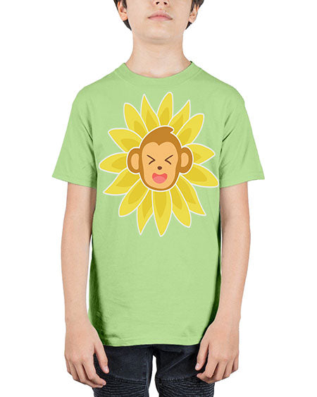 Monkey Sunflower 17# - monkey - Youth Tee Unisex