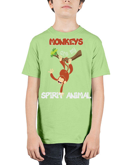 Monkeys Are my Spirit Animals 19# - monkey - Youth Tee Unisex