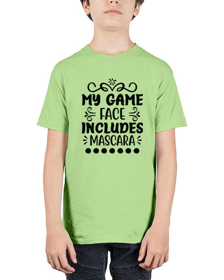 My Game Face Includes Mascara 128# -  fashion - Youth Tee Unisex