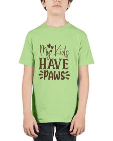 My Kids Have Paws Style 21# - cats - Youth Tee Unisex