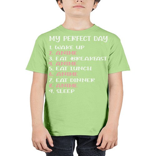 My Perfect Day Funny Kawaii Anime 269# - anime - Youth Tee Unisex