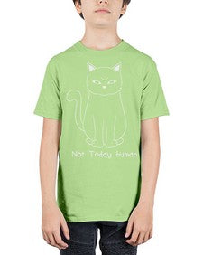 Not Today Human - cats - Youth Tee Unisex
