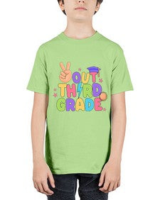 Peace Out third Grade Peace 648# - third grade - Youth Tee Unisex
