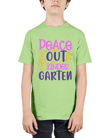 Peace out kinder garten 634# - prek headstart - Youth Tee Unisex