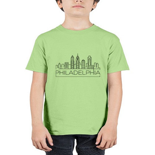 Philadelphia Minimal Skyline 1601# - cities - Youth Tee Unisex