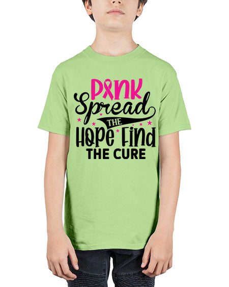 Pink Spread the Hope Find the Cure 10# - breast cancer - Youth Tee Unisex