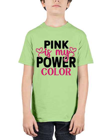 Pink is My Power Color 11# - breast cancer - Youth Tee Unisex