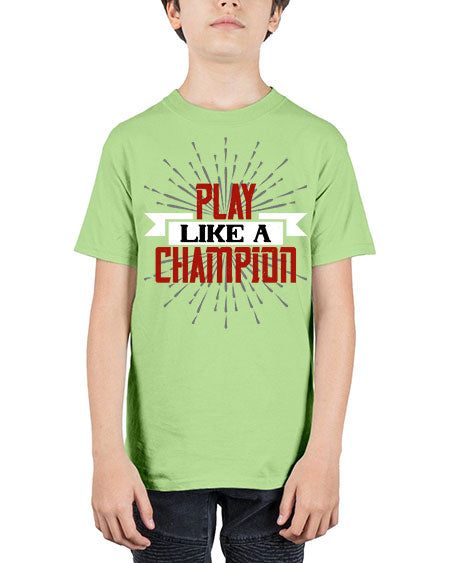 Play like a champion 1942# - badminton - Youth Tee Unisex