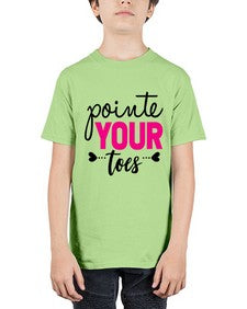 Pointe your toes 176# - ballet - Youth Tee Unisex