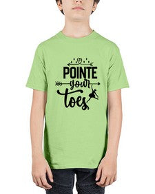 Pointe your toes 177# - ballet - Youth Tee Unisex