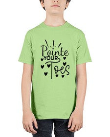 Pointe your toes 178# - ballet - Youth Tee Unisex