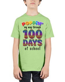 Poppin My Way Through one hundred 649# - one hundred days - Youth Tee Unisex