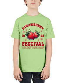 Retro Strawberry Festival 1504# - strawberry - Youth Tee Unisex
