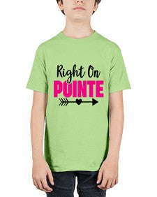 Right on pointe 180# - ballet - Youth Tee Unisex