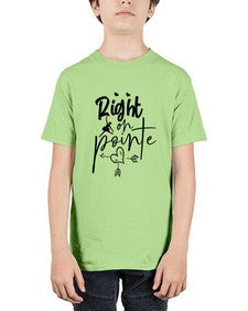 Right on pointe 181# - ballet - Youth Tee Unisex