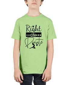 Right on pointe 182# - ballet - Youth Tee Unisex
