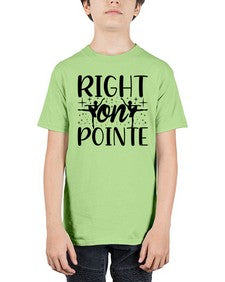 Right on pointe 183# - ballet - Youth Tee Unisex
