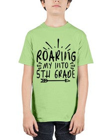 Roaring My Into fifth Grade 758# - fifth grade - Youth Tee Unisex