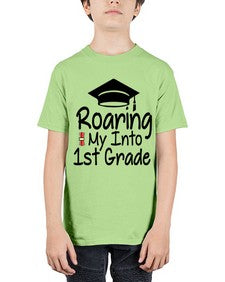 Roaring My Into first Grade 759# - first grade - Youth Tee Unisex