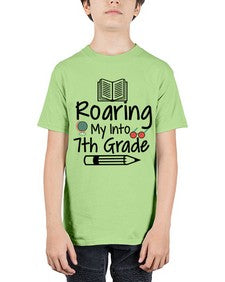 Roaring My Into seventh Grade 763# - seventh grade - Youth Tee Unisex