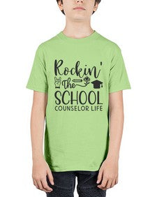 Rockin The School Counselor Life 774# - librarian - Youth Tee Unisex