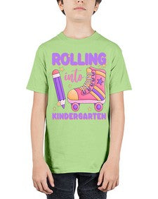 Rolling into Kindergarten 787# - kindergarten - Youth Tee Unisex