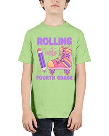 Rolling into fourth Grade 786# - fourth grade - Youth Tee Unisex