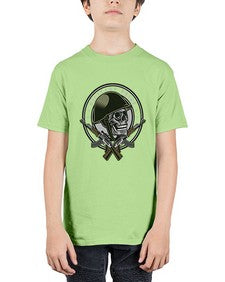 Skull Soldier 1066# - skull and bones - Youth Tee Unisex
