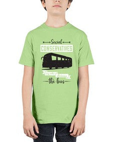 Social conservatives say who drives the bus 5# - bus - Youth Tee Unisex