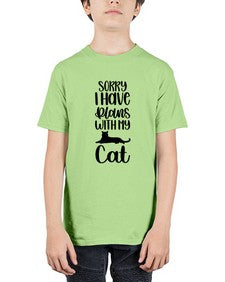 Sorry I Have Plans Style 105# - cats - Youth Tee Unisex