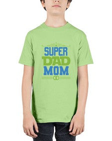 Super dad mom 241# - cartoon super hero - Youth Tee Unisex