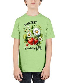 Sweetest Strawberry In The Patch 1598# - strawberry - Youth Tee Unisex