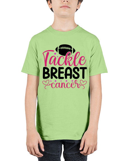 Tackle Breast Cancer 4# - breast cancer - Youth Tee Unisex