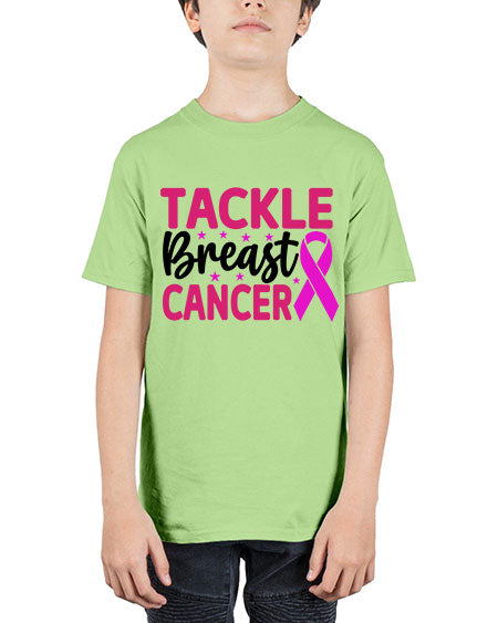 Tackle Breast Cancer 5# - breast cancer - Youth Tee Unisex