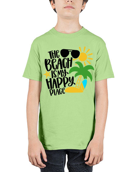 The Beach Is My Happy Place Style 12# - summer - Youth Tee Unisex