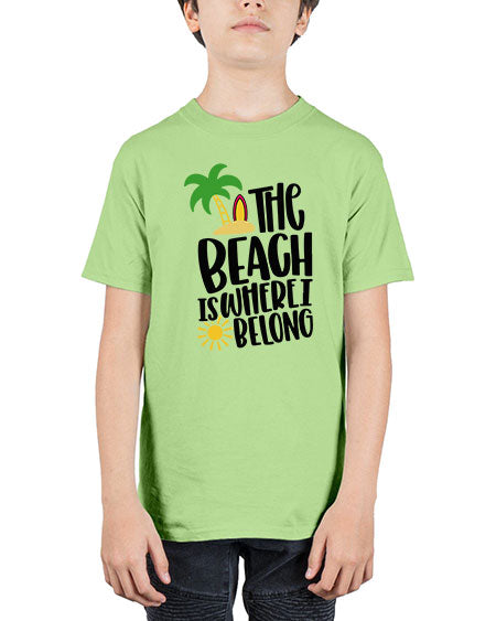 The Beach Is Where I Belong Style 11# - summer - Youth Tee Unisex