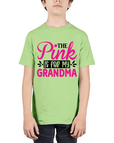 The Pink is for My Grandma 2# - breast cancer - Youth Tee Unisex