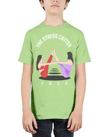 The Stress Cutter 562# - yoga - Youth Tee Unisex
