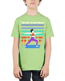 The Way to Happiness 566# - yoga - Youth Tee Unisex
