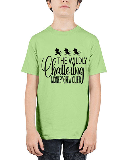 The wildly chattering monkey grew  - monkey - Youth Tee Unisex