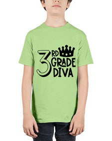 Third Grade Diva 953# - third grade - Youth Tee Unisex