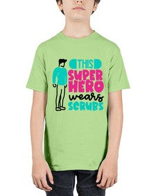 This Superhero Wears Scrubs Style Style 1564# - nurse - Youth Tee Unisex